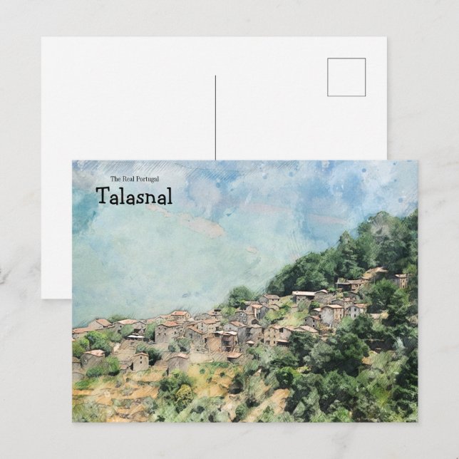 Talasnal Portugal Postcard Vykort (Fram/baksida)