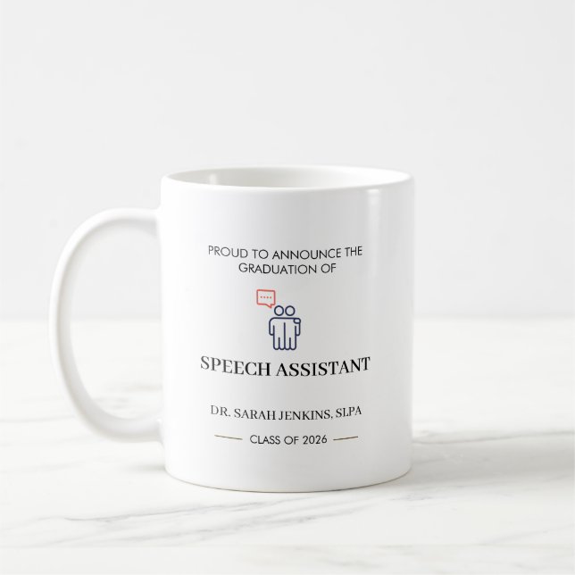 Talassistent SLPA-examen 2026 Kaffemugg (Vänster)