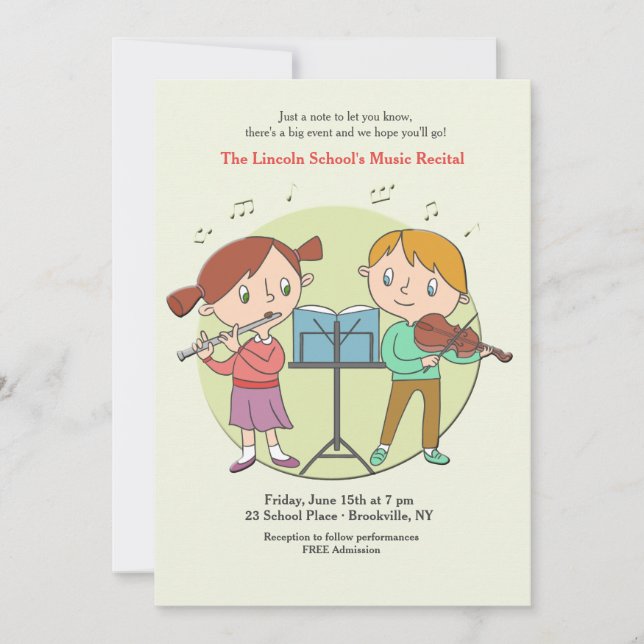 Talated Kids-inbjudan Inbjudningar (Framsida)