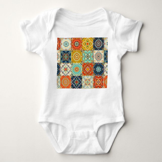 Talavera, Azulejos, Turkiska mosaic tapet. T Shirt (Framsida)