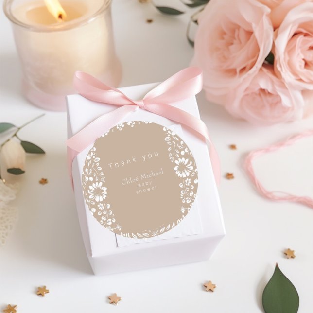 Talavera babydusch runt klistermärke (Skapare uppladdad)