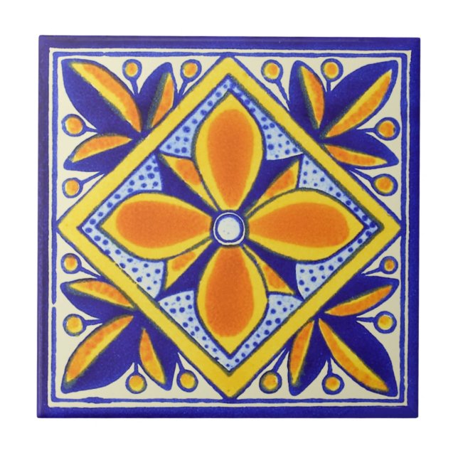 Talavera belägger med tegel kakelplatta (Framsidan)