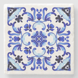 Talavera blå plattor Mexikansk möhippa Stenunderlägg