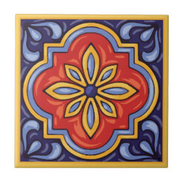 Talavera Ceramic Tile-1 Kakelplatta