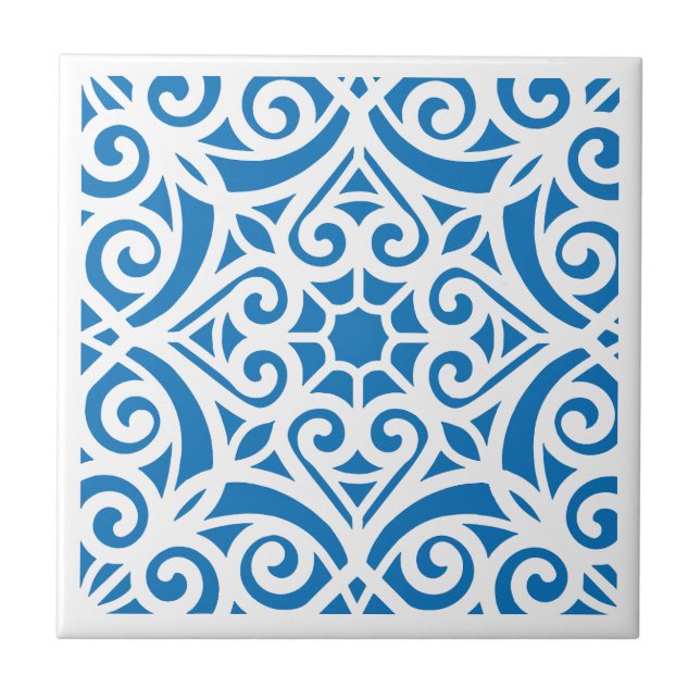 Talavera Ceramic Tile - 4 Kakelplatta (Framsidan)