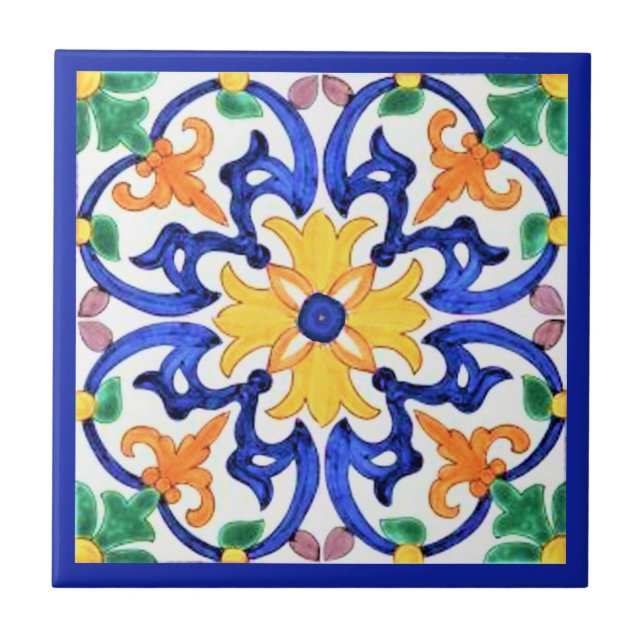 Talavera Ceramic Tile Kakelplatta (Framsidan)