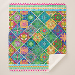 Talavera Design-2 Sherpa Blanket
