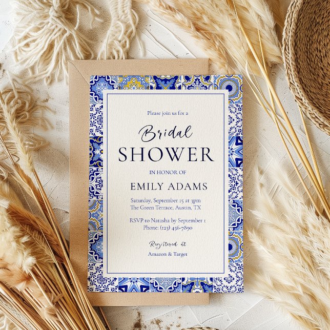 Talavera Fiesta: En spansk mexikansk Möhippa Inbjudningar (Skapare uppladdad)