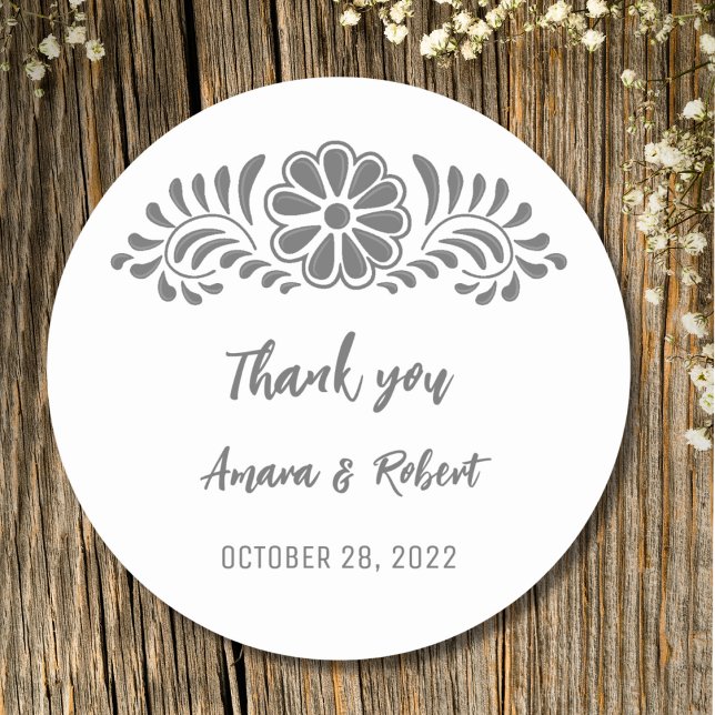 TALAVERA FLOWER RUNT KLISTERMÄRKE (Skapare uppladdad)