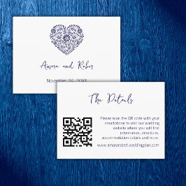 TALAVERA HEART ENCLOSURE CARD VISITKORT