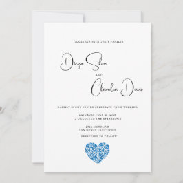 Talavera Heart Wedding-inbjudan Inbjudningar