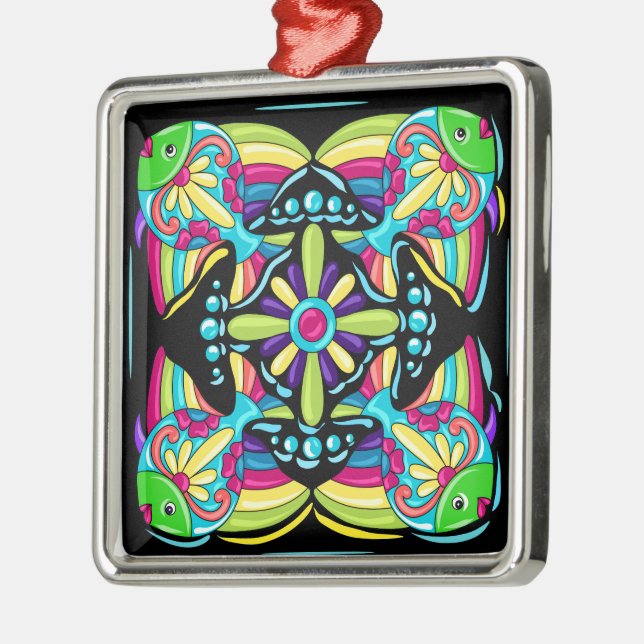 Talavera Julgransprydnad Metall (Vänster)