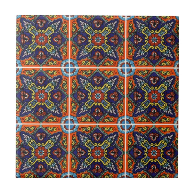 Talavera keramiskt plattor kakelplatta (Framsidan)