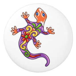 Talavera Lizard Ceramic Drawer Knob Knopp