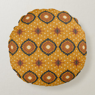 Talavera mönster. Azulejos portugal. Turkiska orna Rund Kudde