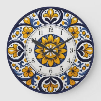Talavera Numbered Clock Stor Klocka
