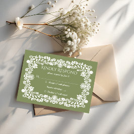 Talavera sage green Mexican wedding OSA Kort