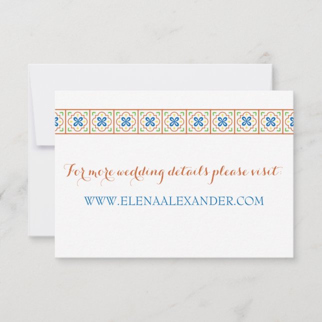 Talavera Spansk Webbplatskort av Kakel (Framsida)