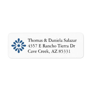 Talavera Stil mexikanska Returetiketter Returadress Etikett