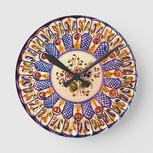 Talavera Tapas Two Rund Klocka (Framsida)