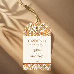 Talavera terracotta vintage Mexikanska bröllopet Presentetikett<br><div class="desc">Terracotta brun portugisisk Talavera-plattor vintage Mexikanska bröllopet gynnar märkre med Medelhavskaraktär Talavera tile mönster bröllopsförmån för märkre med bride och groom namn-märkre för bröllop favoriserar Hacienda stil bröllopsförmån märkre</div>