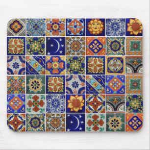 Talavera Tile-bild på musslan Musmatta