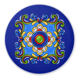 Talavera Tile Ceramic Drawer Knob Knopp