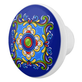 Talavera Tile Ceramic Drawer Knob Knopp