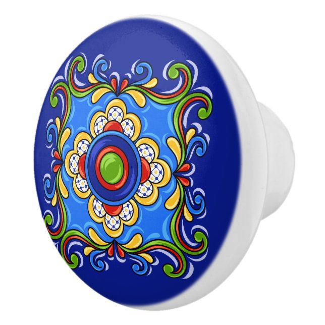 Talavera Tile Ceramic Drawer Knob Knopp (Höger)