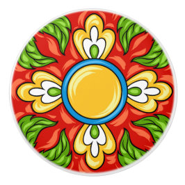Talavera Tile Ceramic Drawer Knob Knopp