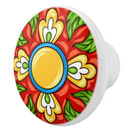 Talavera Tile Ceramic Drawer Knob Knopp