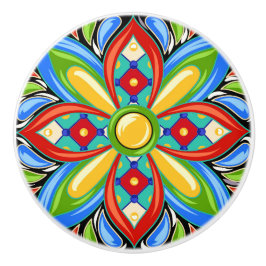 Talavera Tile Ceramic Drawer Knob Knopp