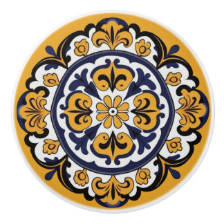 Talavera Tile Cuatro Knopp