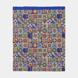 Talavera Tile Image Southwest Stil helt enkelt Sof Fleecefilt