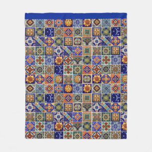 Talavera Tile Image Southwest Stil helt enkelt Sof Fleecefilt