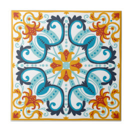 Talavera tile inspirerad kakelplatta