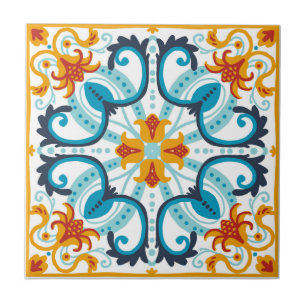 Talavera tile inspirerad kakelplatta
