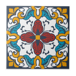 Talavera tile inspirerad kakelplatta