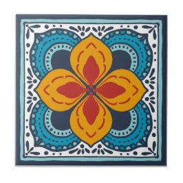 Talavera tile inspirerad kakelplatta