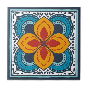Talavera tile inspirerad kakelplatta