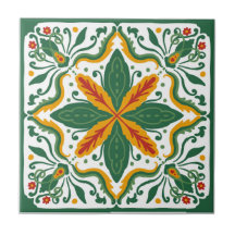 Talavera tile inspirerad