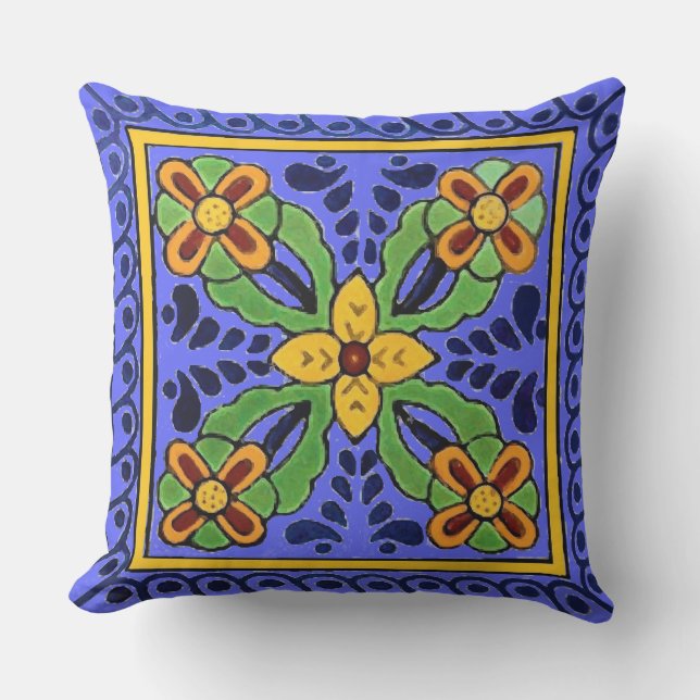 Talavera Tile Kudde (Framsida)