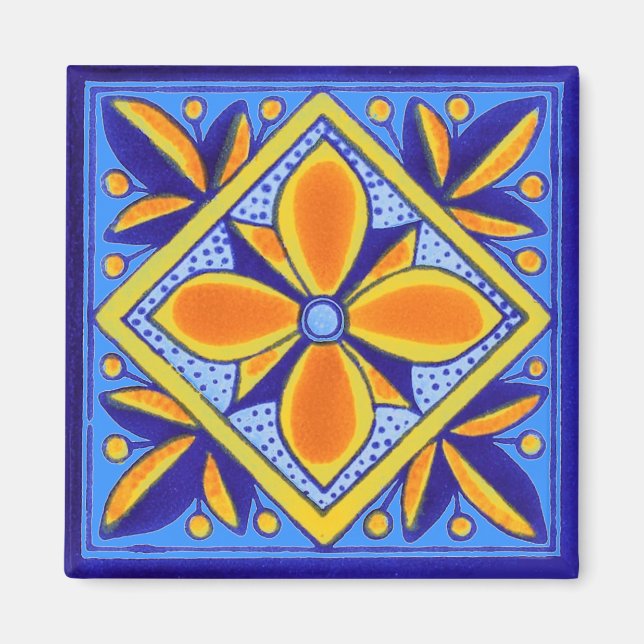 Talavera Tile Magnet (Framsidan)