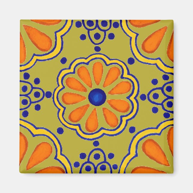 Talavera Tile Magnet (Framsidan)