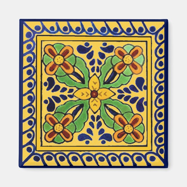 Talavera Tile Magnet (Framsidan)