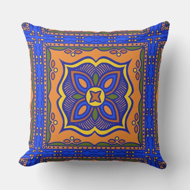 Talavera Tile Pillow Kudde (Framsida)