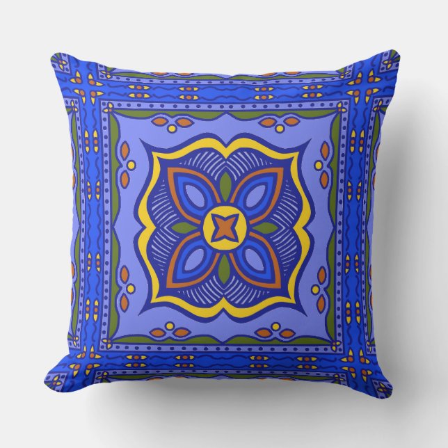 Talavera Tile Pillow Kudde (Framsida)