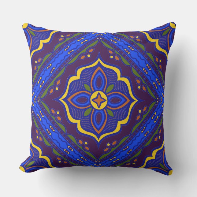 Talavera Tile Pillow Kudde (Framsida)