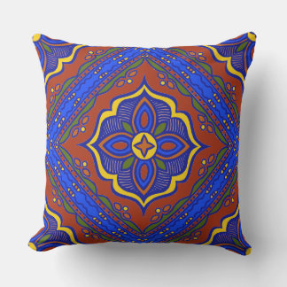 Talavera Tile Pillow Kudde