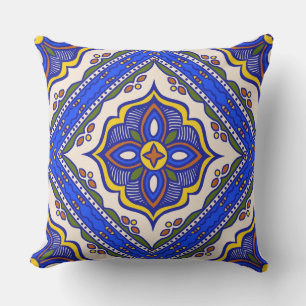 Talavera Tile Pillow Kudde